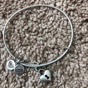 Alex and Ani heart lock bracelet